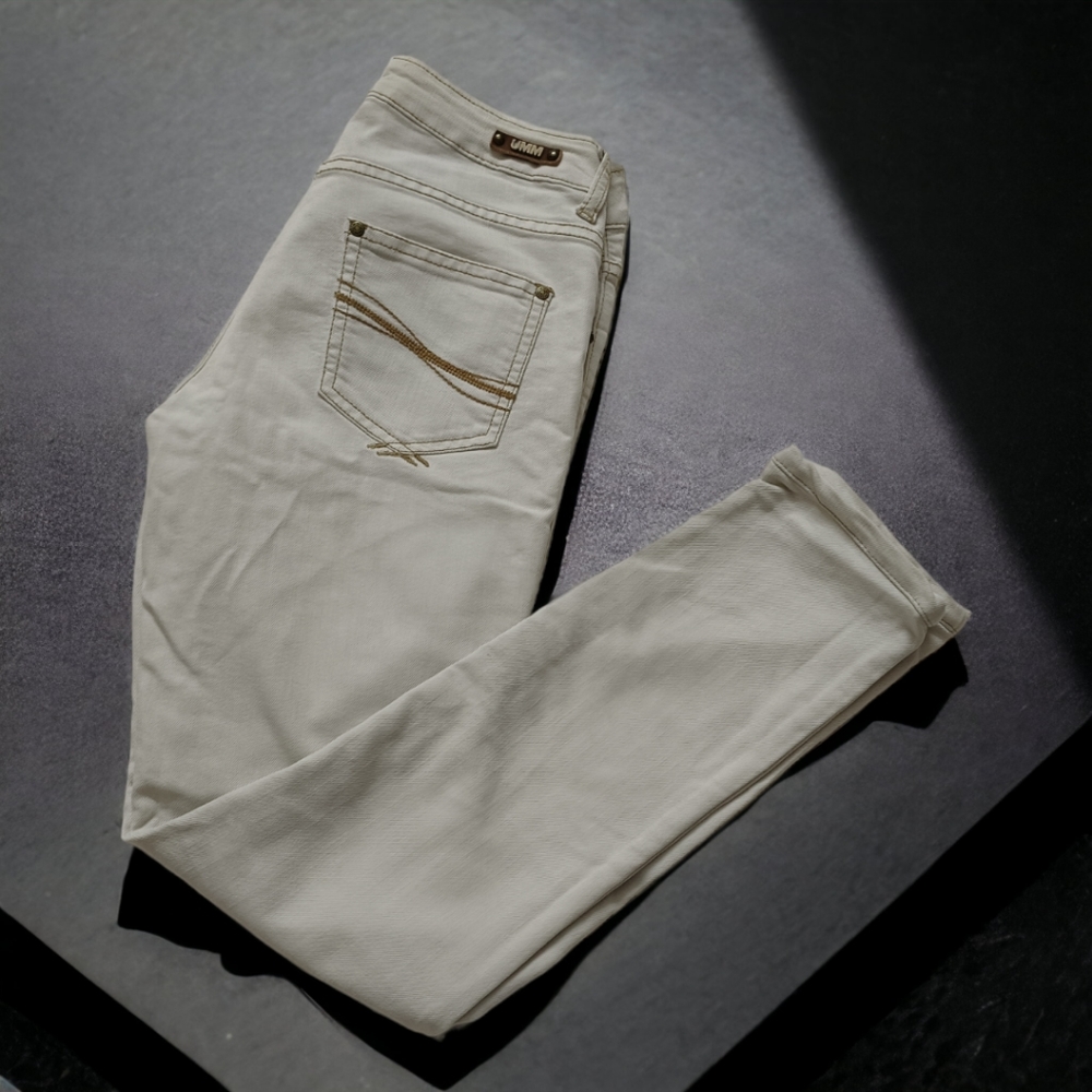 UMM Women's off white Skinny Low waist Jeans - Picture 2 of 7